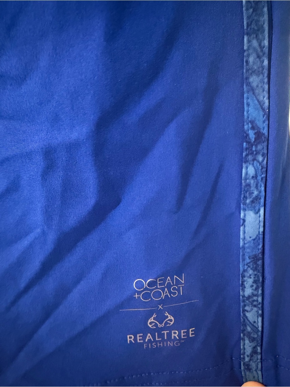 Ocean + Coast x Realtree Fishing Board Shorts Men L Blue Camo 10”